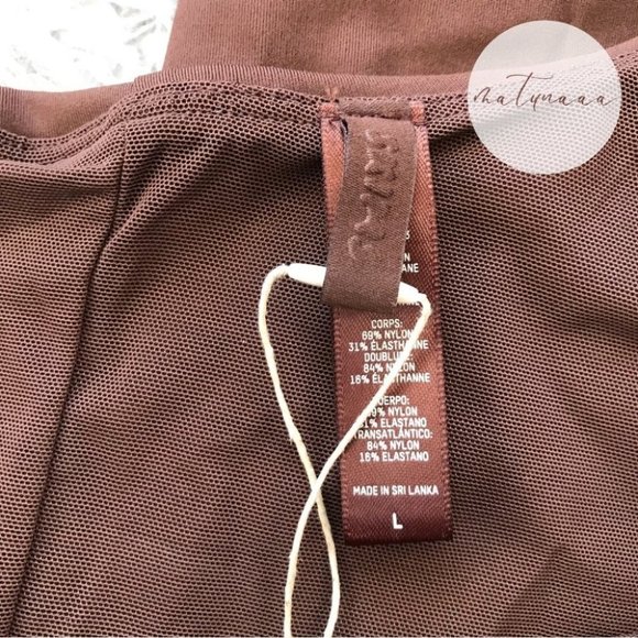 Skims All-In-One One Shoulder Onesie in Cocoa L - Picture 4 of 4